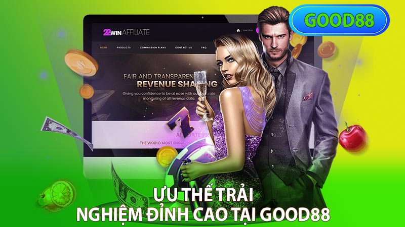 Trải nghiệm đỉnh cao khi chơi trò chơi tại good88